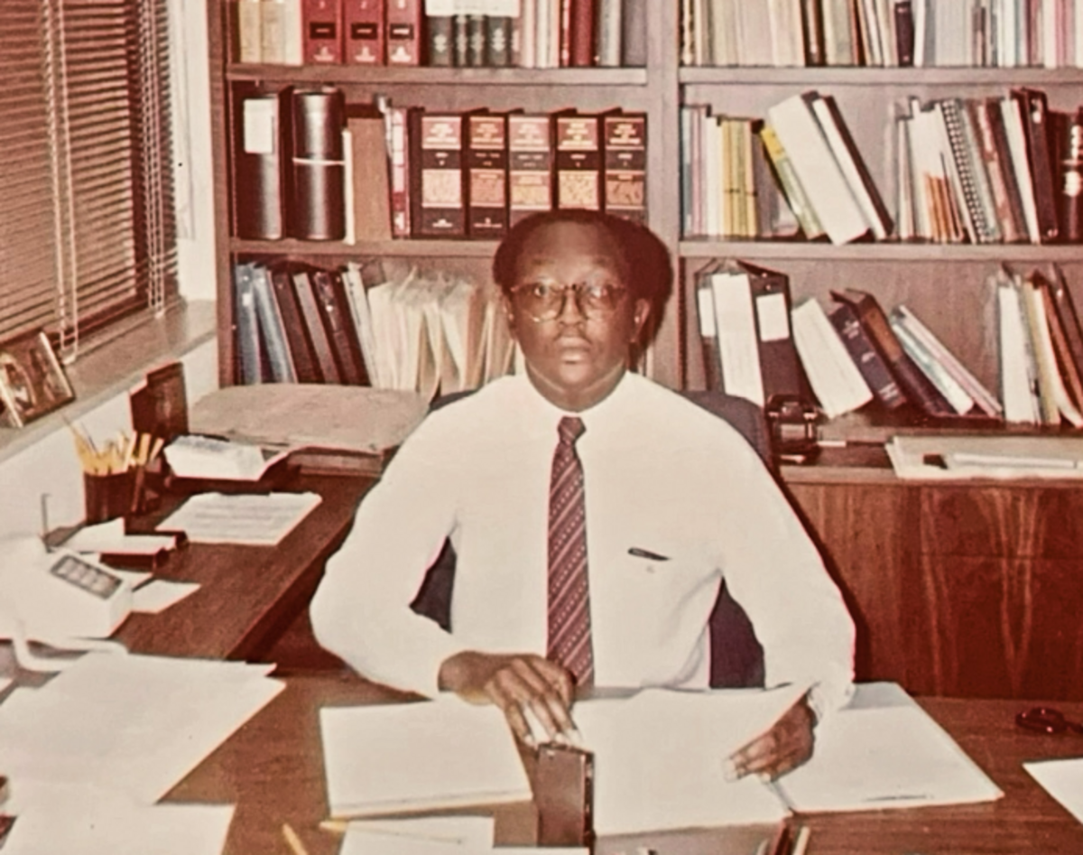 Johnny Brown, pictured in his Miami-Dade County Public Schools office.